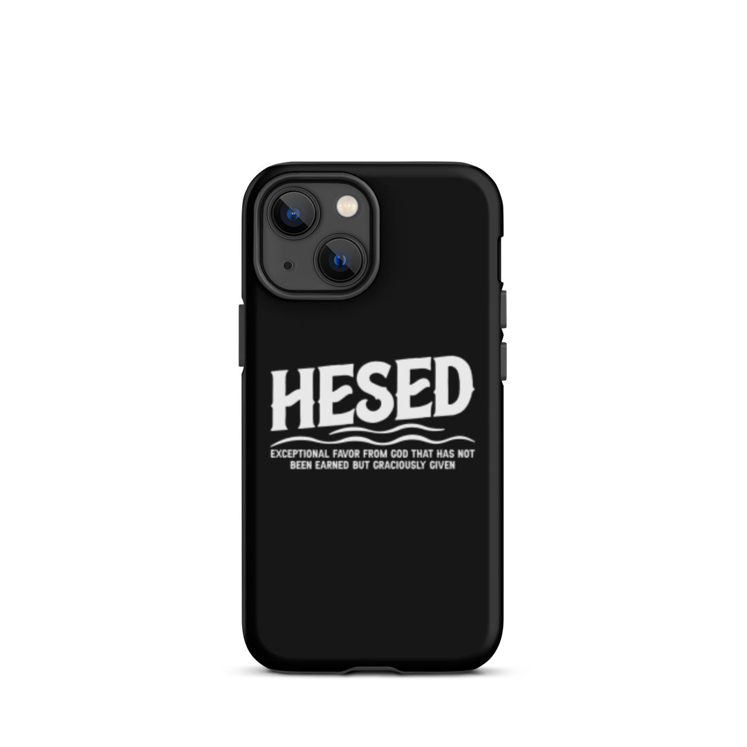 Christian Phone Case Hesed Exceptional Favor Black for iPhone® iPhone® Phone Cases Matte iPhone 13 mini 