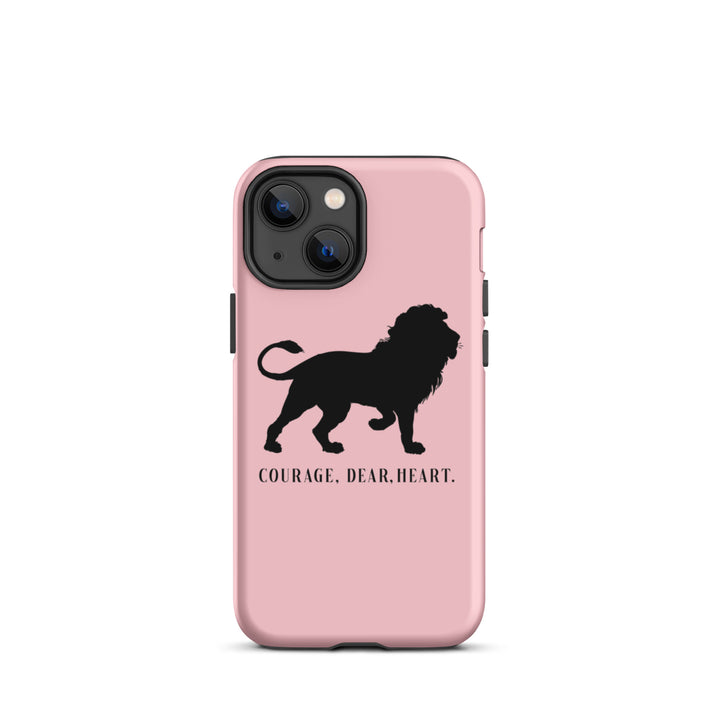 Christian Phone Case Courage Dear Heart Pink for iPhone® iPhone® Phone Cases Matte iPhone 13 mini 