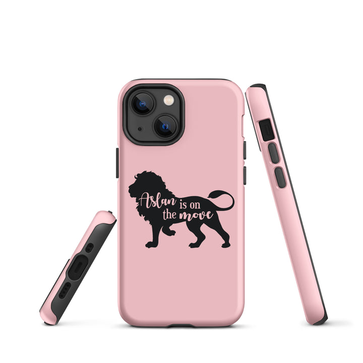 Christian Phone Case Aslan Is On Move Pink for iPhone® iPhone® Phone Cases   