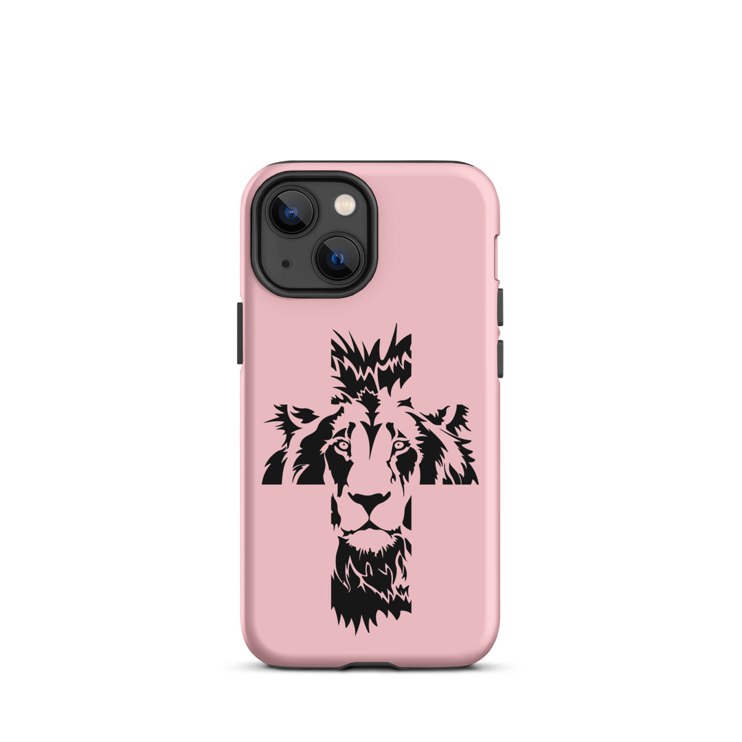 Christian Phone Case Aslan Cross Pink for iPhone® iPhone® Phone Cases Matte iPhone 13 mini 