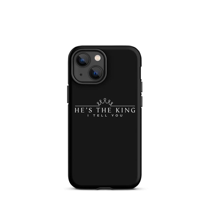 Christian Phone Case He's The King Black for iPhone® iPhone® Phone Cases Matte iPhone 13 mini 