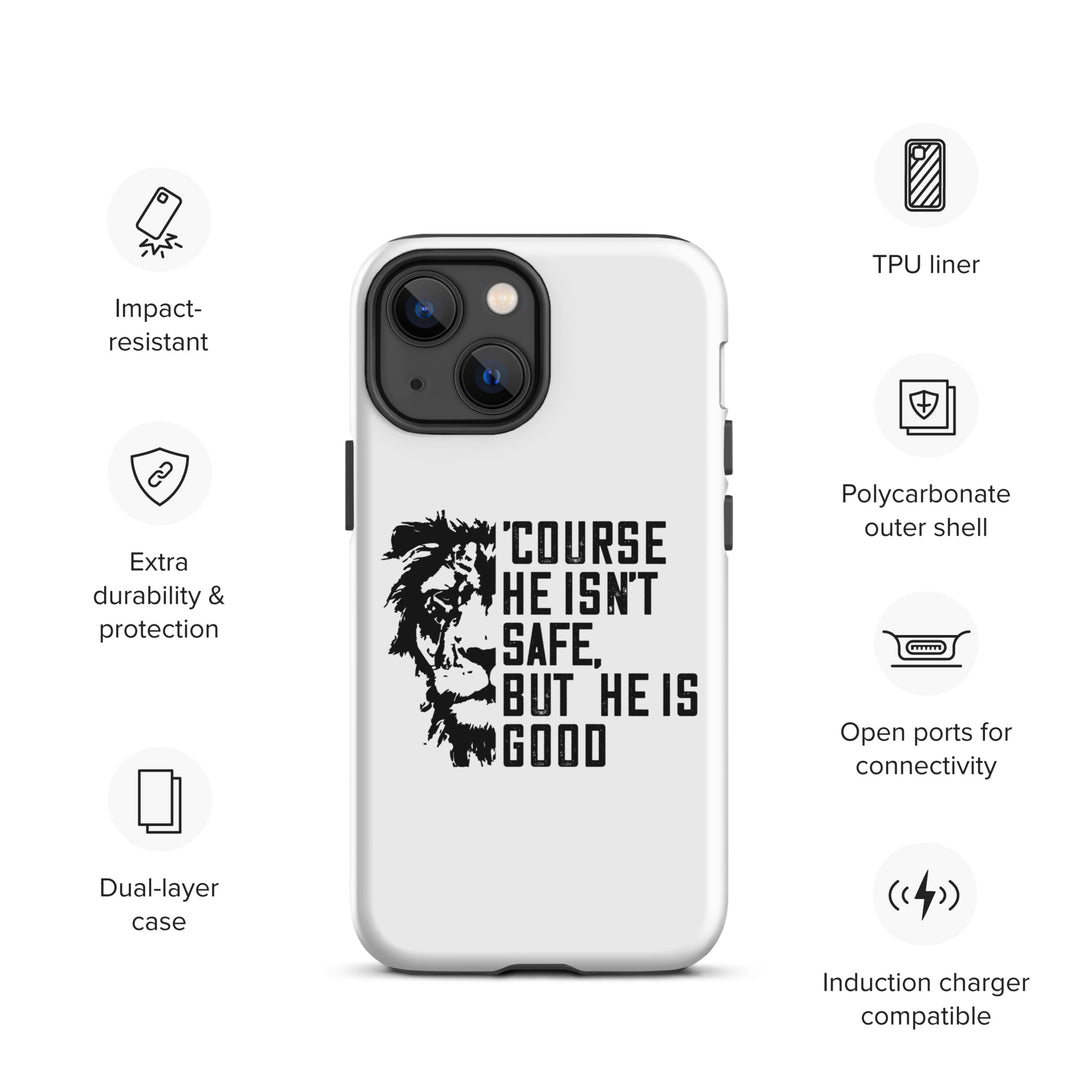 Christian Phone Case 'Course He Isn't Safe White for iPhone® iPhone® Phone Cases   