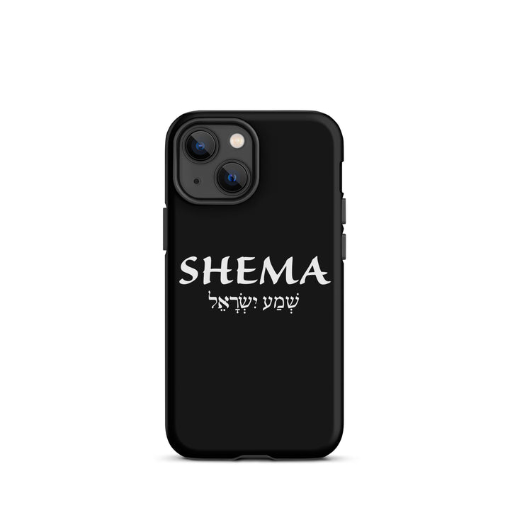 Christian Phone Case Shema Hebrew Black for iPhone® iPhone® Phone Cases Matte iPhone 13 mini 