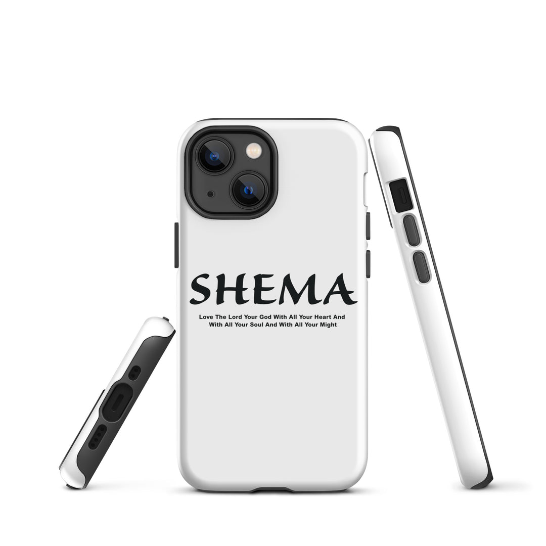 Christian Phone Case Shema Love The Lord White for iPhone® iPhone® Phone Cases   