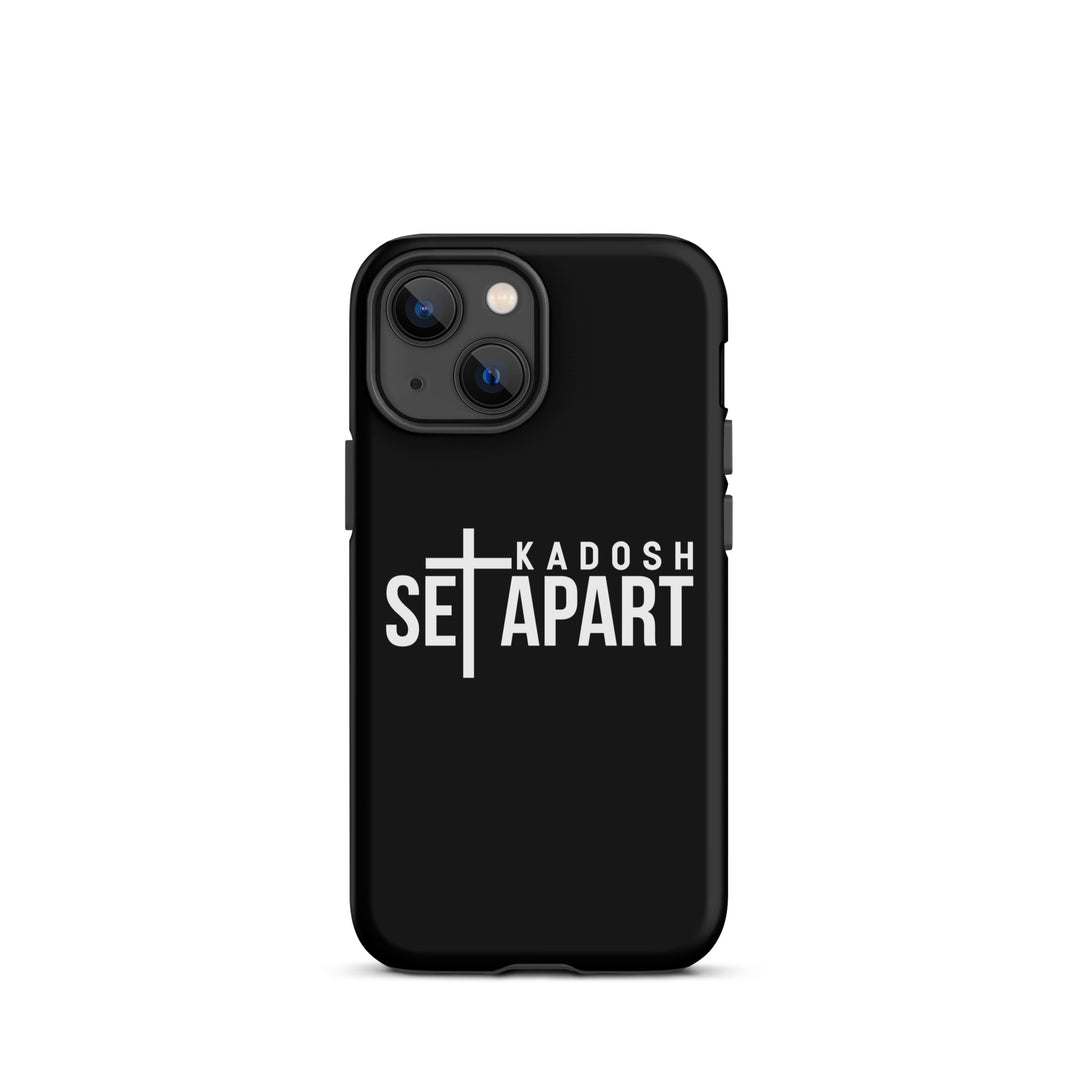 Christian Phone Case Set Apart Hebrew Black for iPhone® iPhone® Phone Cases Matte iPhone 13 mini 