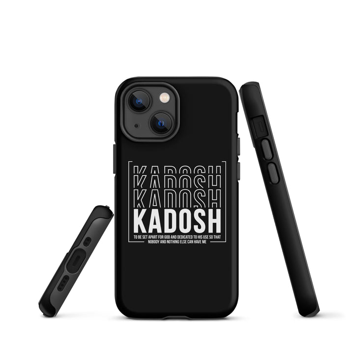 Christian Phone Case Kadosh Dedicated To His Use Black for iPhone® iPhone® Phone Cases   