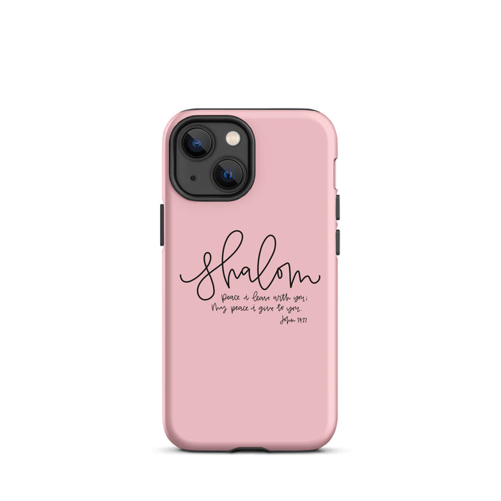 Christian Phone Case Shalom Pink for iPhone® iPhone® Phone Cases Matte iPhone 13 mini 