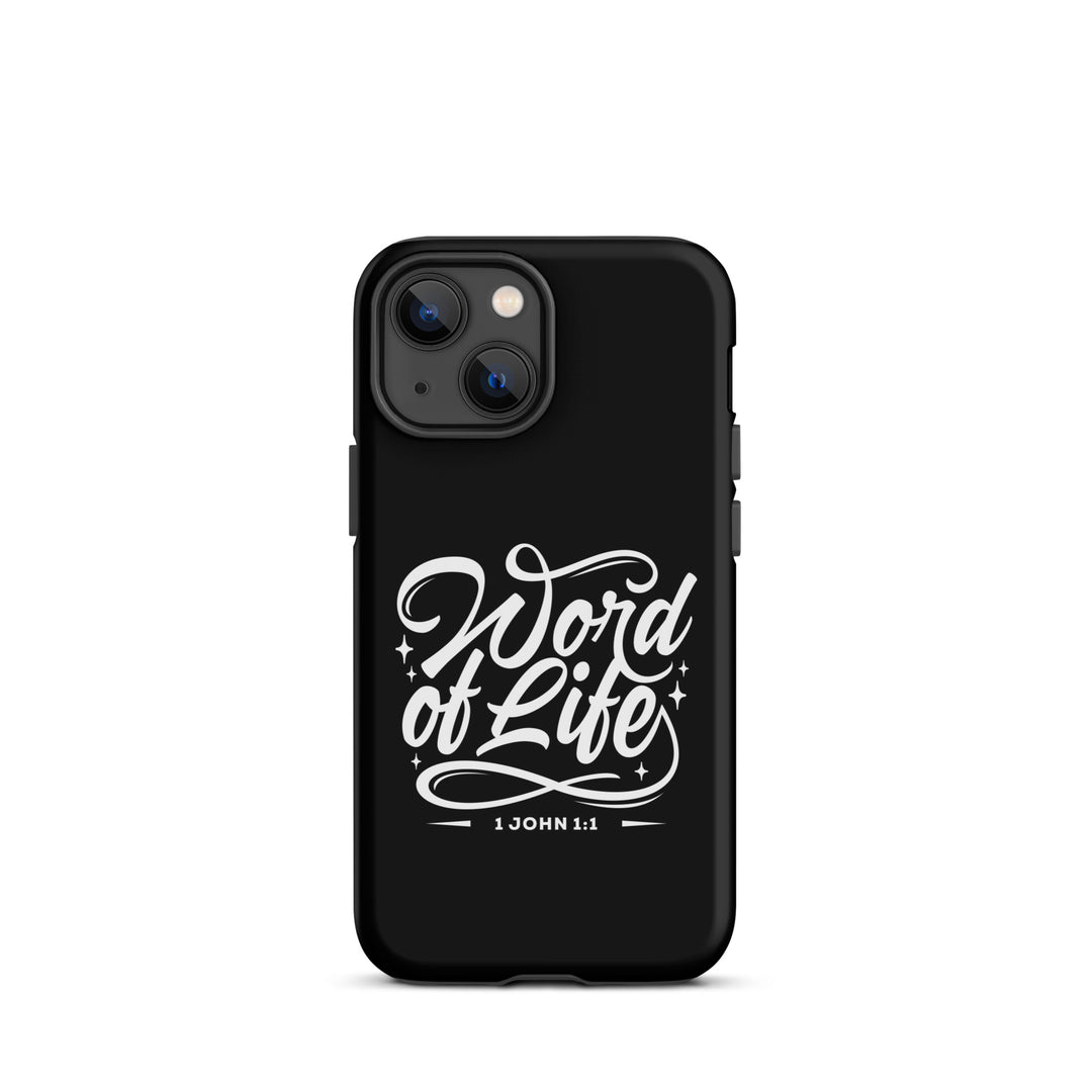 Christian Phone Case Word of Life Black for iPhone® iPhone® Phone Cases Matte iPhone 13 mini 