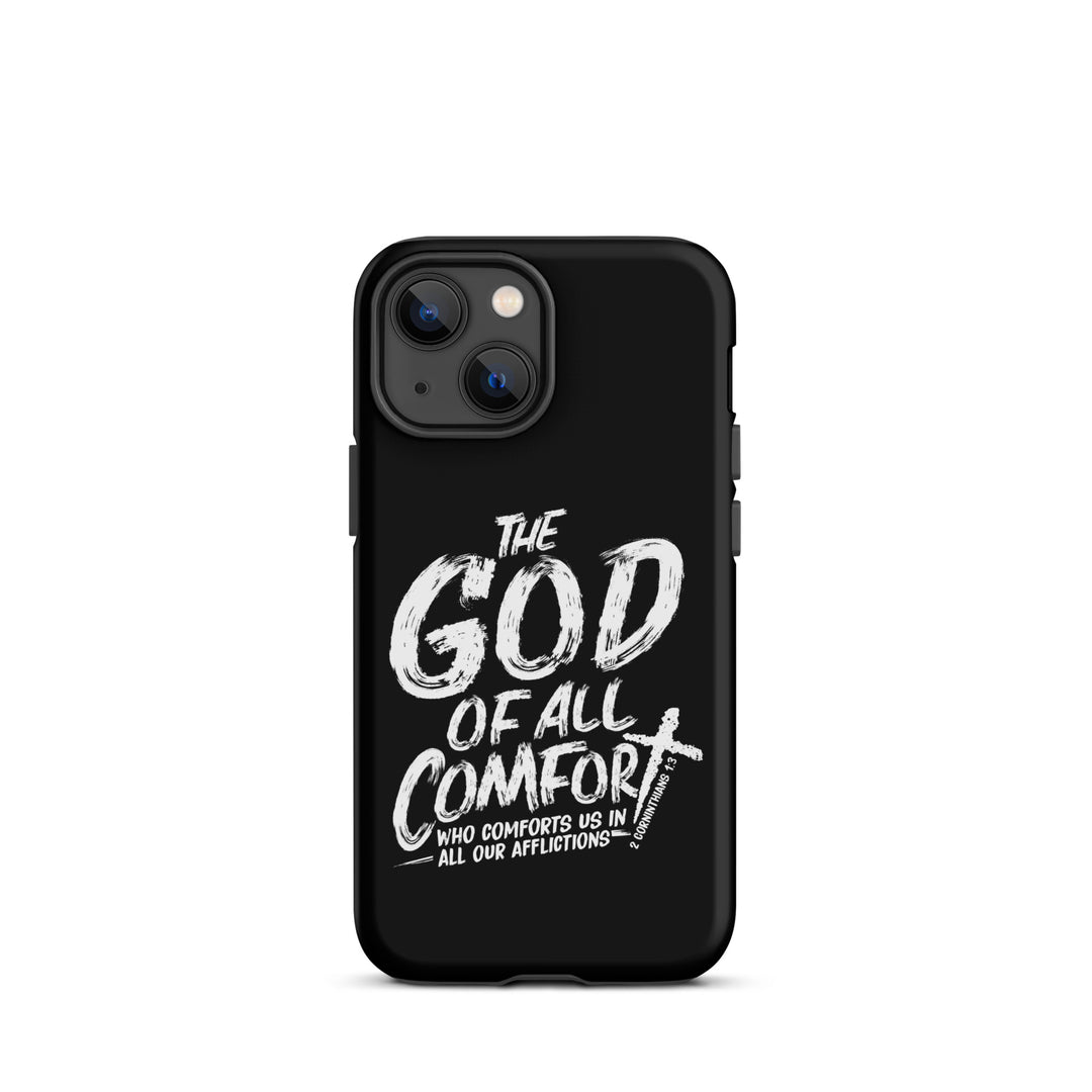 Christian Phone Case God of All Comfort Black for iPhone® iPhone® Phone Cases Matte iPhone 13 mini 