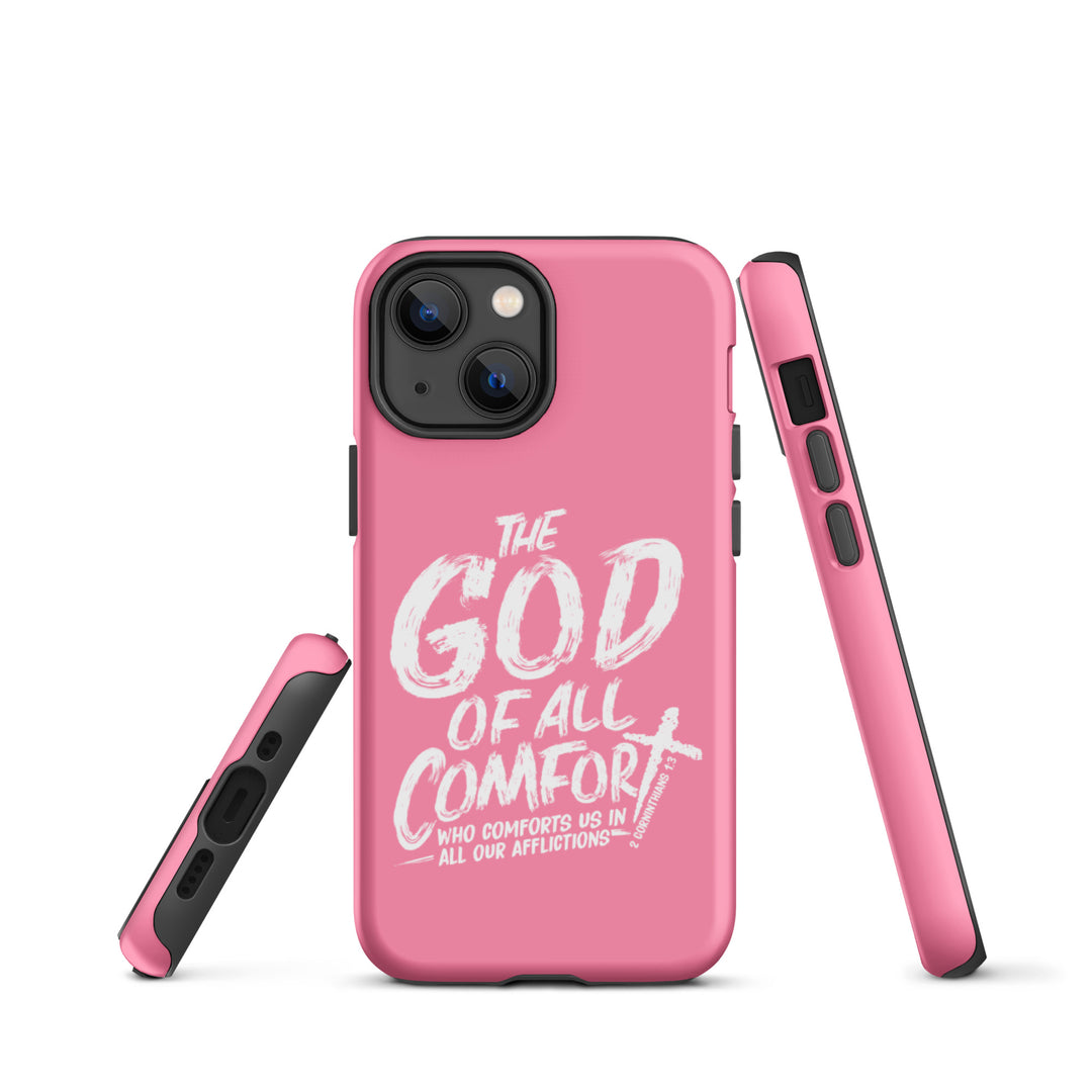 Christian Phone Case God of All Comfort Pink for iPhone® iPhone® Phone Cases   