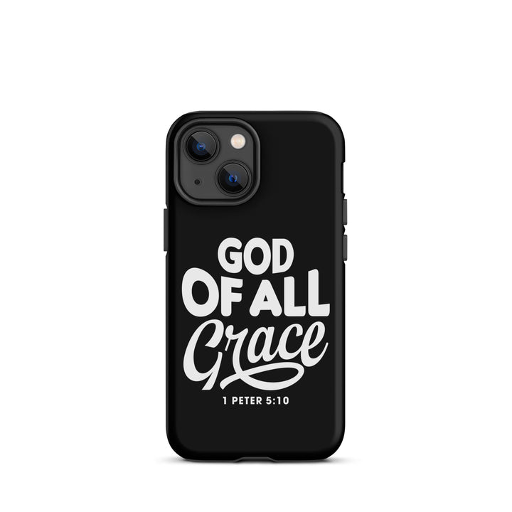 Christian Phone Case God of All Grace Black for iPhone® iPhone® Phone Cases Matte iPhone 13 mini 