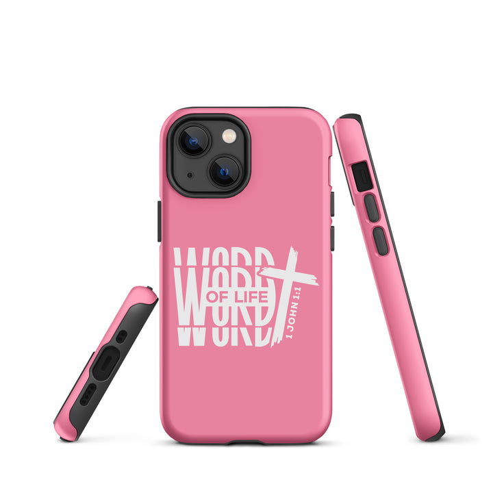 Christian Phone Case Word of Life Cross Pink for iPhone® iPhone® Phone Cases   