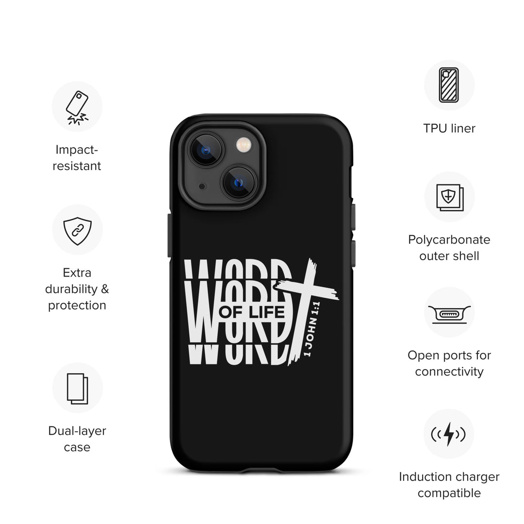 Christian Phone Case Word of Life Black for iPhone® iPhone® Phone Cases   