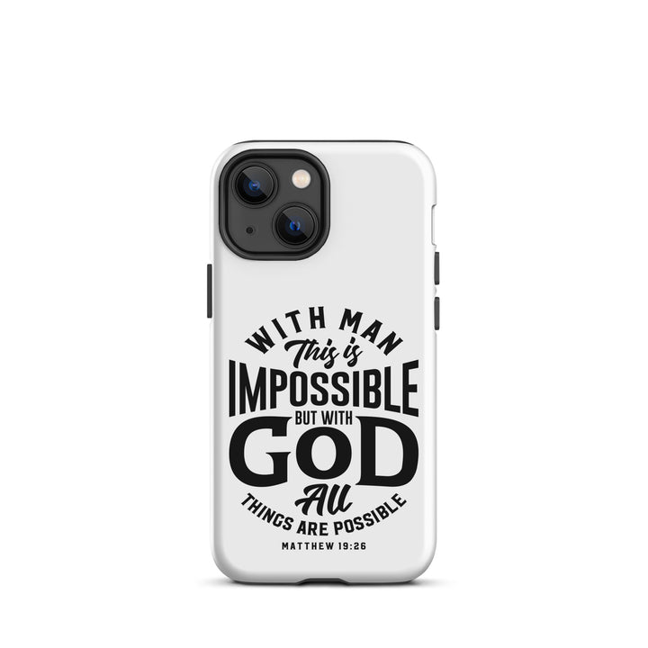 Christian Phone Case All Things Possible White for iPhone® iPhone® Phone Cases Matte iPhone 13 mini 