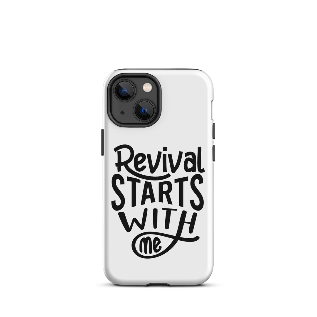 Christian Phone Case Revival Starts With Me White for iPhone® iPhone® Phone Cases Matte iPhone 13 mini 