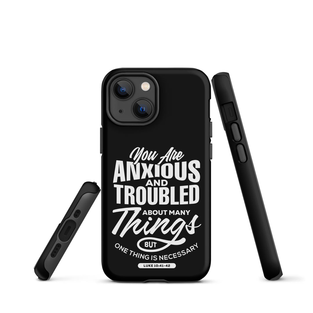 Christian Phone Case Anxious And Troubled Black for iPhone® iPhone® Phone Cases   