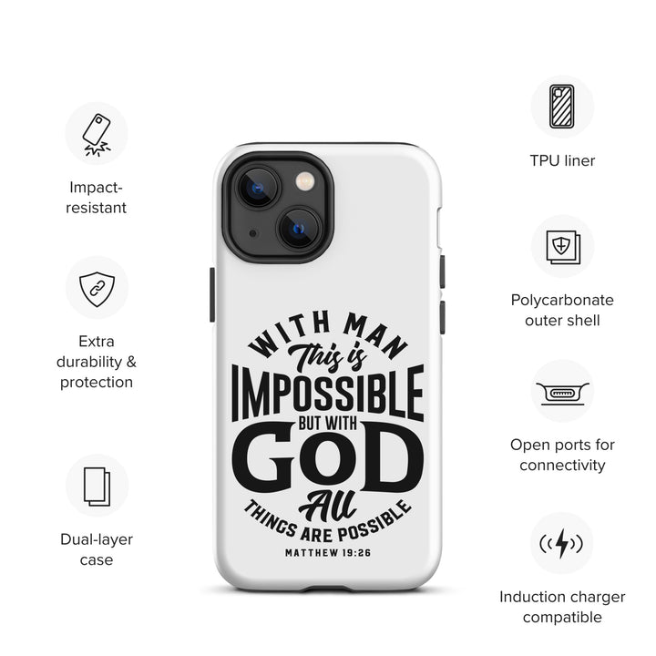 Christian Phone Case All Things Possible White for iPhone® iPhone® Phone Cases   