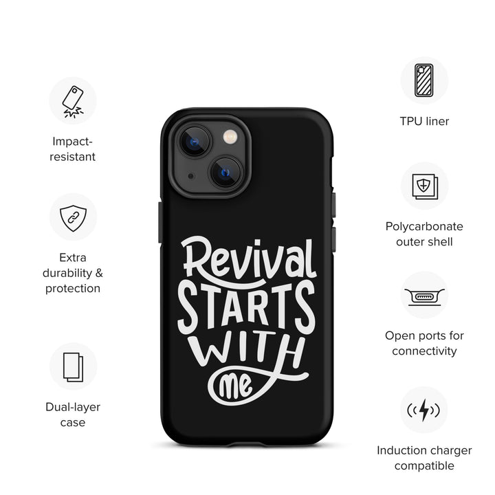 Christian Phone Case Revival Starts With Me Black for iPhone® iPhone® Phone Cases   