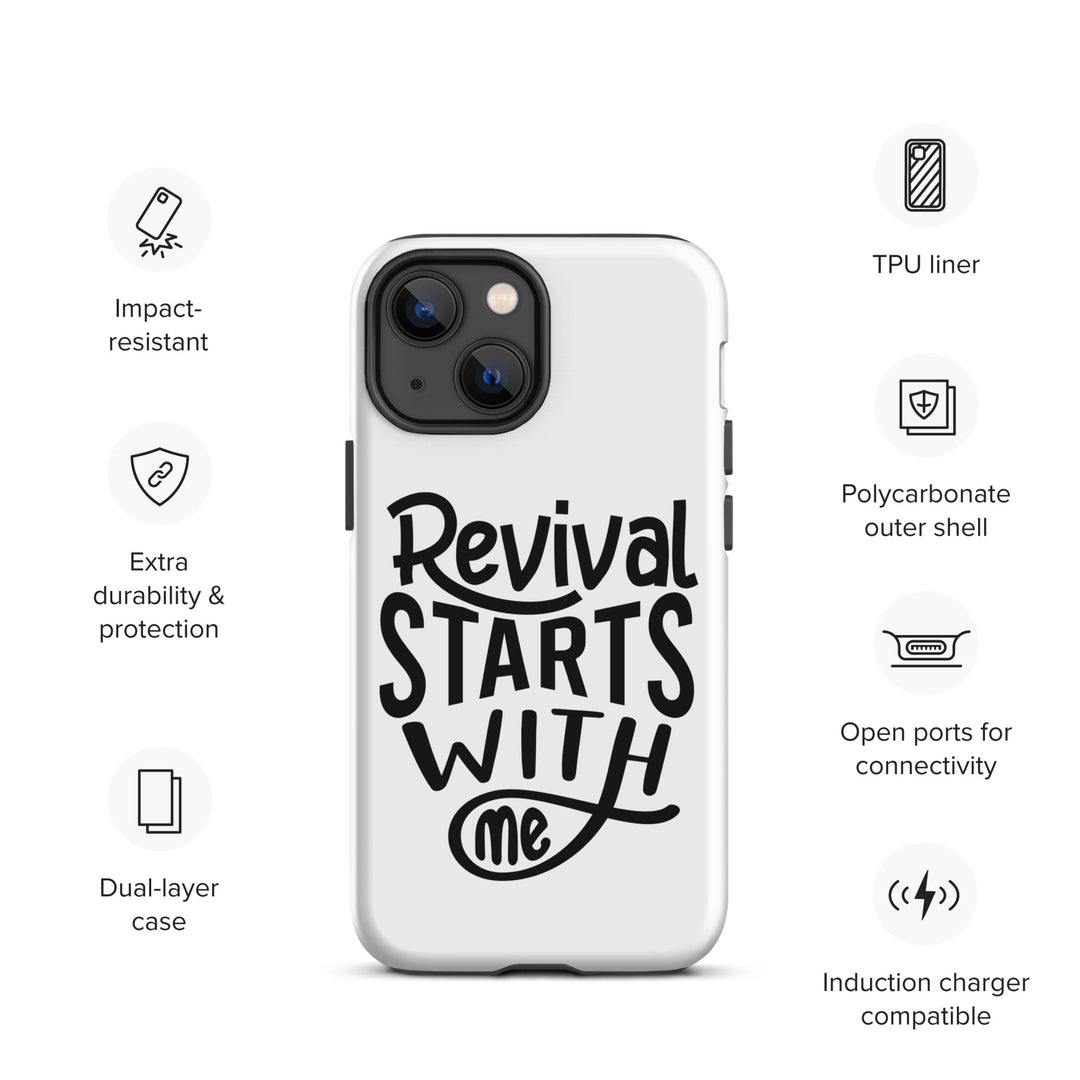 Christian Phone Case Revival Starts With Me White for iPhone® iPhone® Phone Cases   