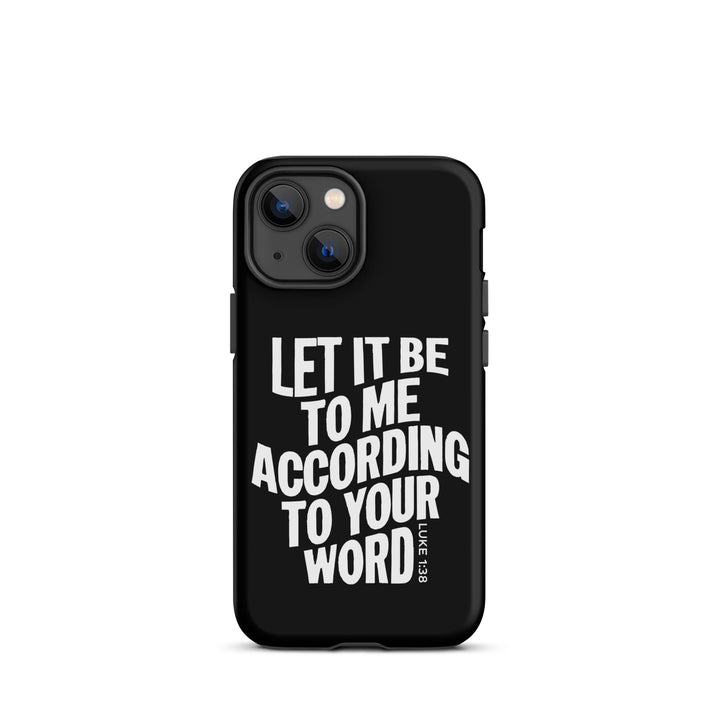 Christian Phone Case According To Your Word Black for iPhone® iPhone® Phone Cases   