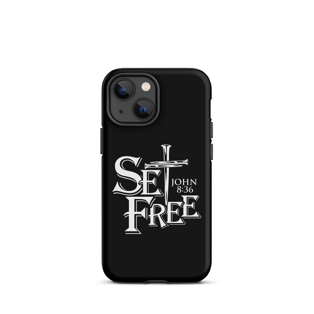 Christian Phone Case Set Free Black for iPhone® iPhone® Phone Cases Matte iPhone 13 mini 