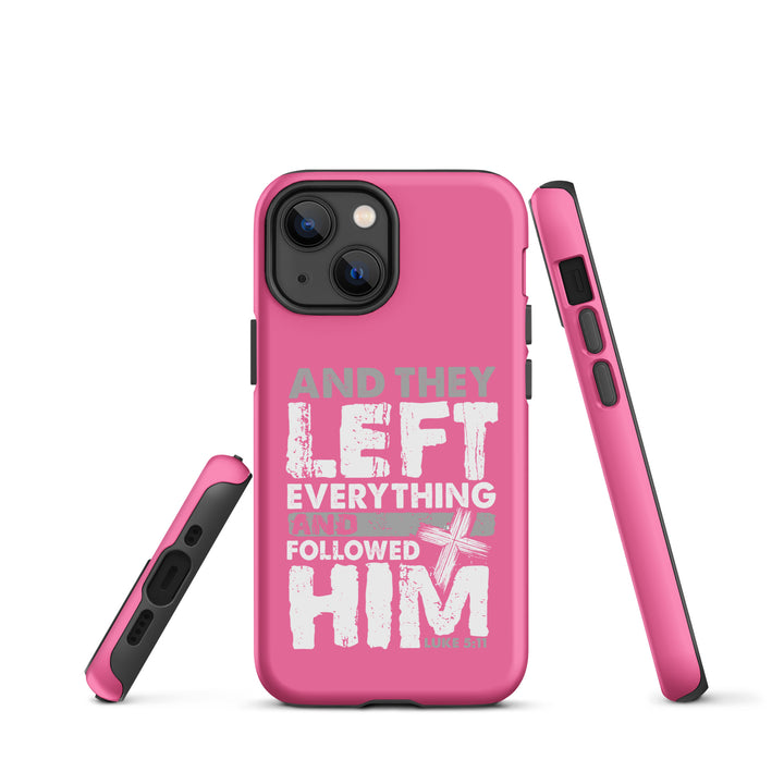 Christian Phone Case Left Everything Cross Pink for iPhone® iPhone® Phone Cases   