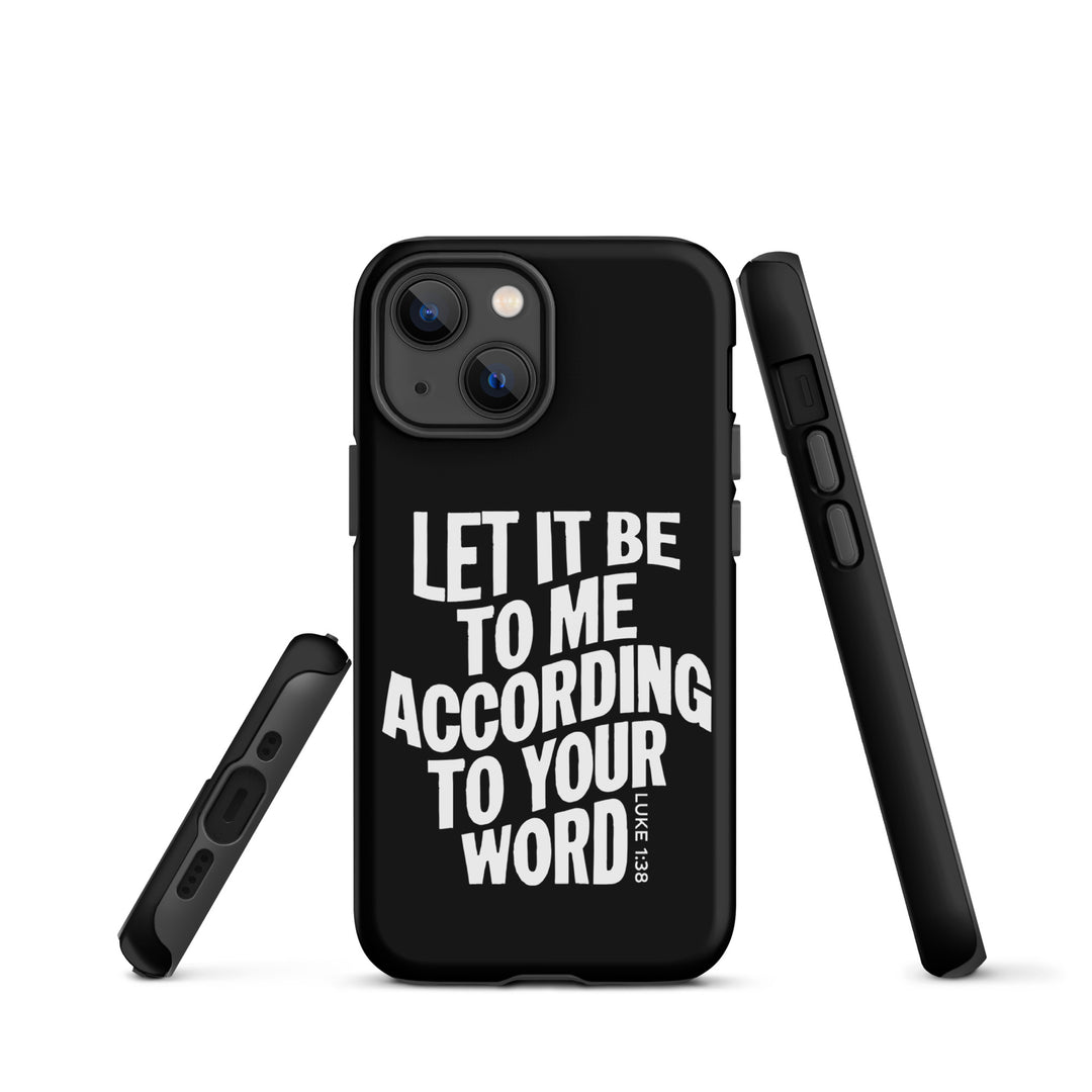 Christian Phone Case According To Your Word Black for iPhone® iPhone® Phone Cases   