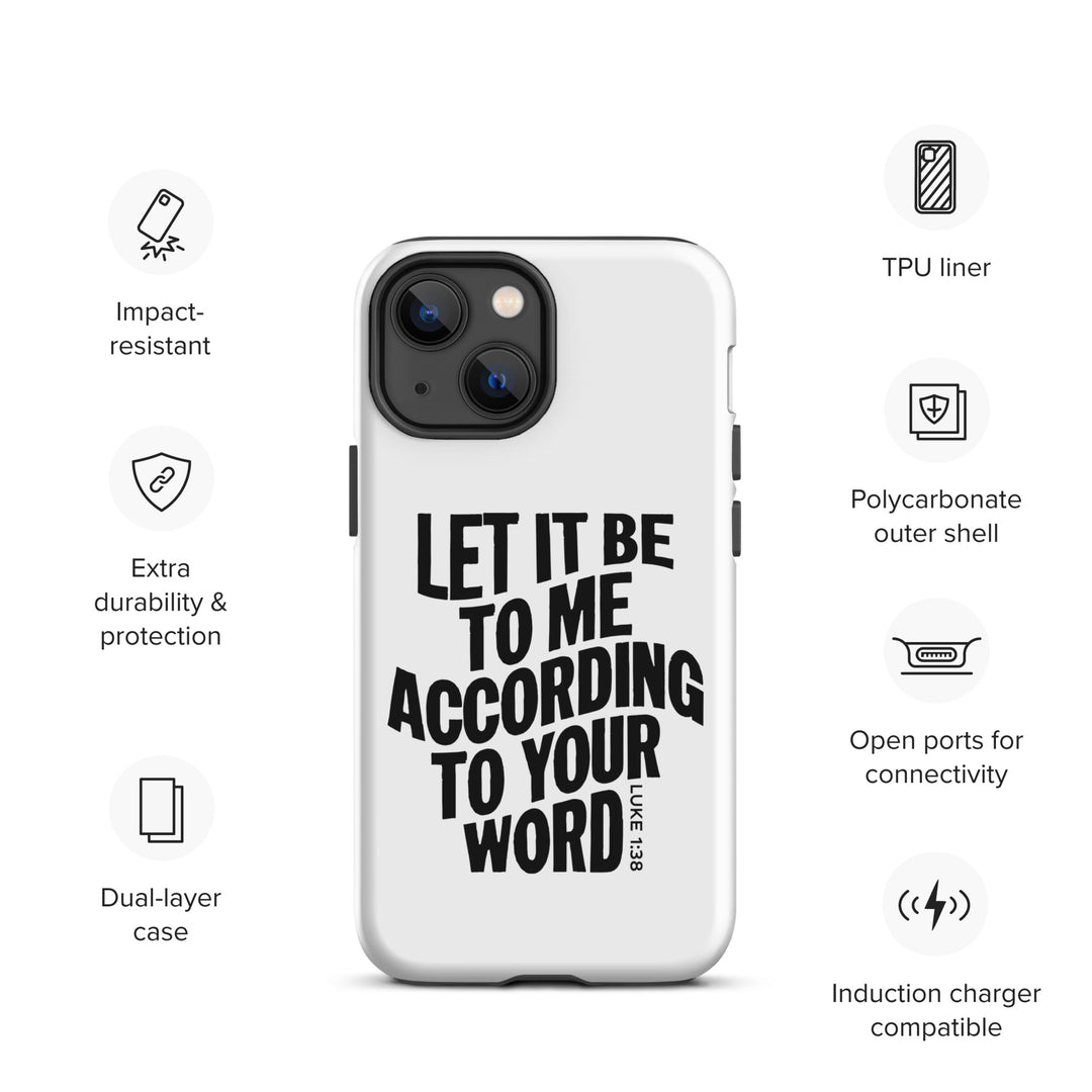 Christian Phone Case According To Your Word White for iPhone® iPhone® Phone Cases   