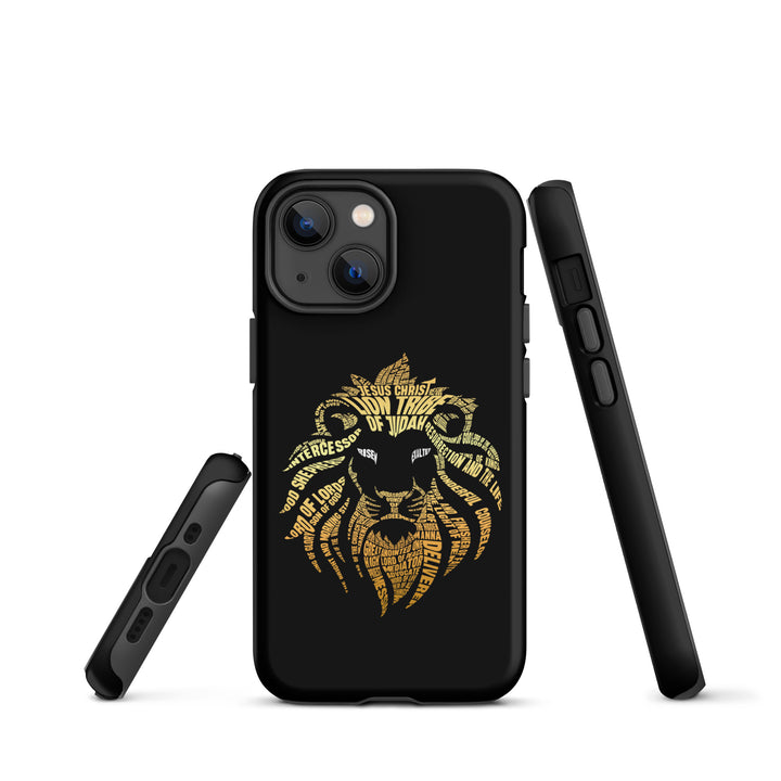 Christian Phone Case Lion Word Cloud Black for iPhone® iPhone® Phone Cases   