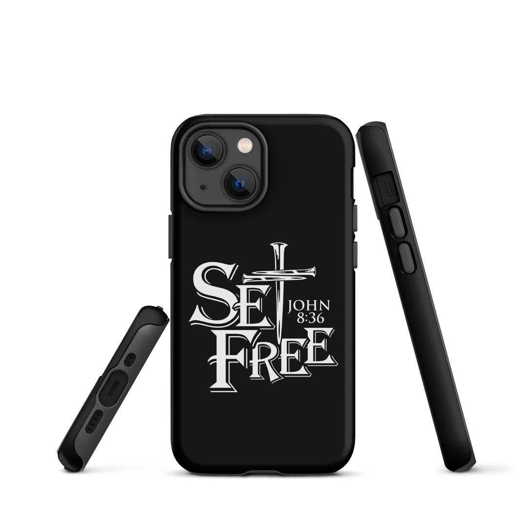 Christian Phone Case Set Free Black for iPhone® iPhone® Phone Cases   