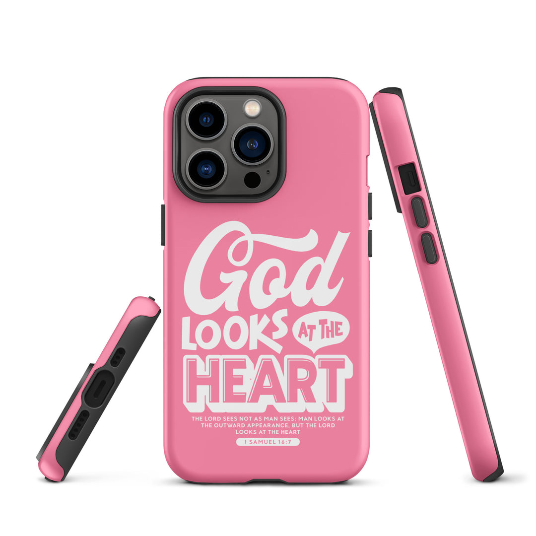 Christian Phone Case God Looks At Heart for iPhone® iPhone® Phone Cases   