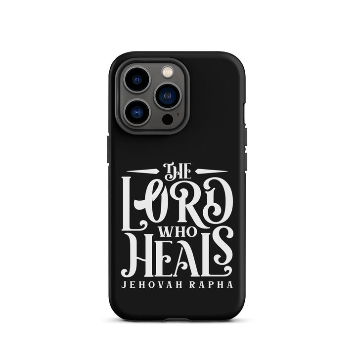 Christian Phone Case The Lord Who Heals Black for iPhone® iPhone® Phone Cases Matte iPhone 13 Pro 