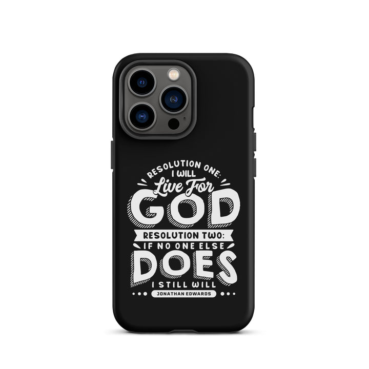 Christian Phone Case Live For God Black for iPhone® iPhone® Phone Cases Matte iPhone 13 Pro 