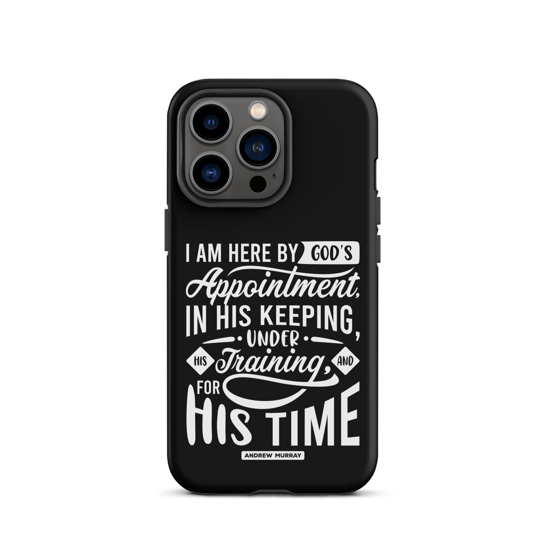 Christian Phone Case His Time Black for iPhone® iPhone® Phone Cases Matte iPhone 13 Pro 