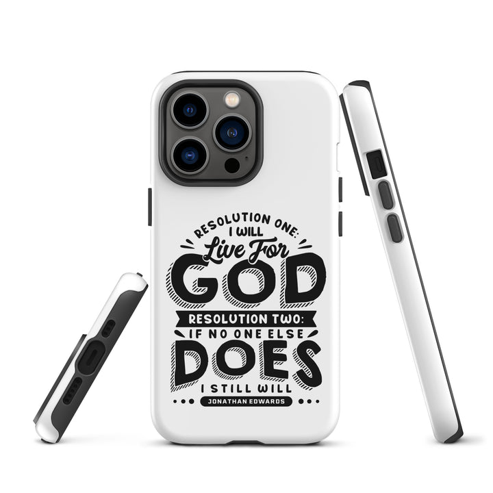 Christian Phone Case Live For God White for iPhone® iPhone® Phone Cases   