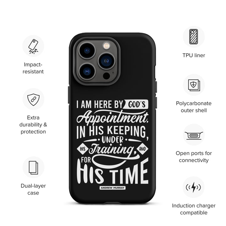 Christian Phone Case His Time Black for iPhone® iPhone® Phone Cases   