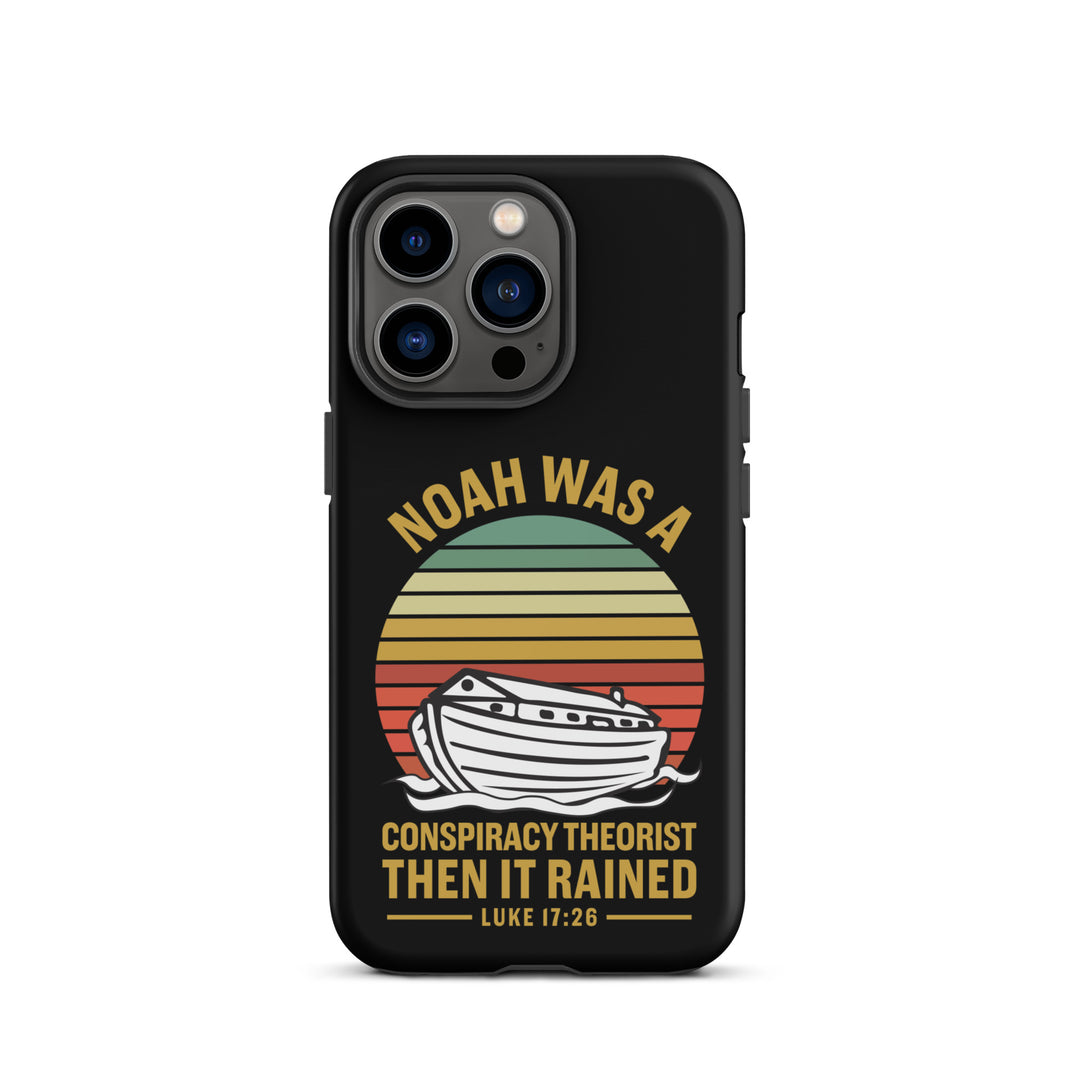 Christian Phone Case Noah Conspiracy Black for iPhone® iPhone® Phone Cases Matte iPhone 13 Pro 