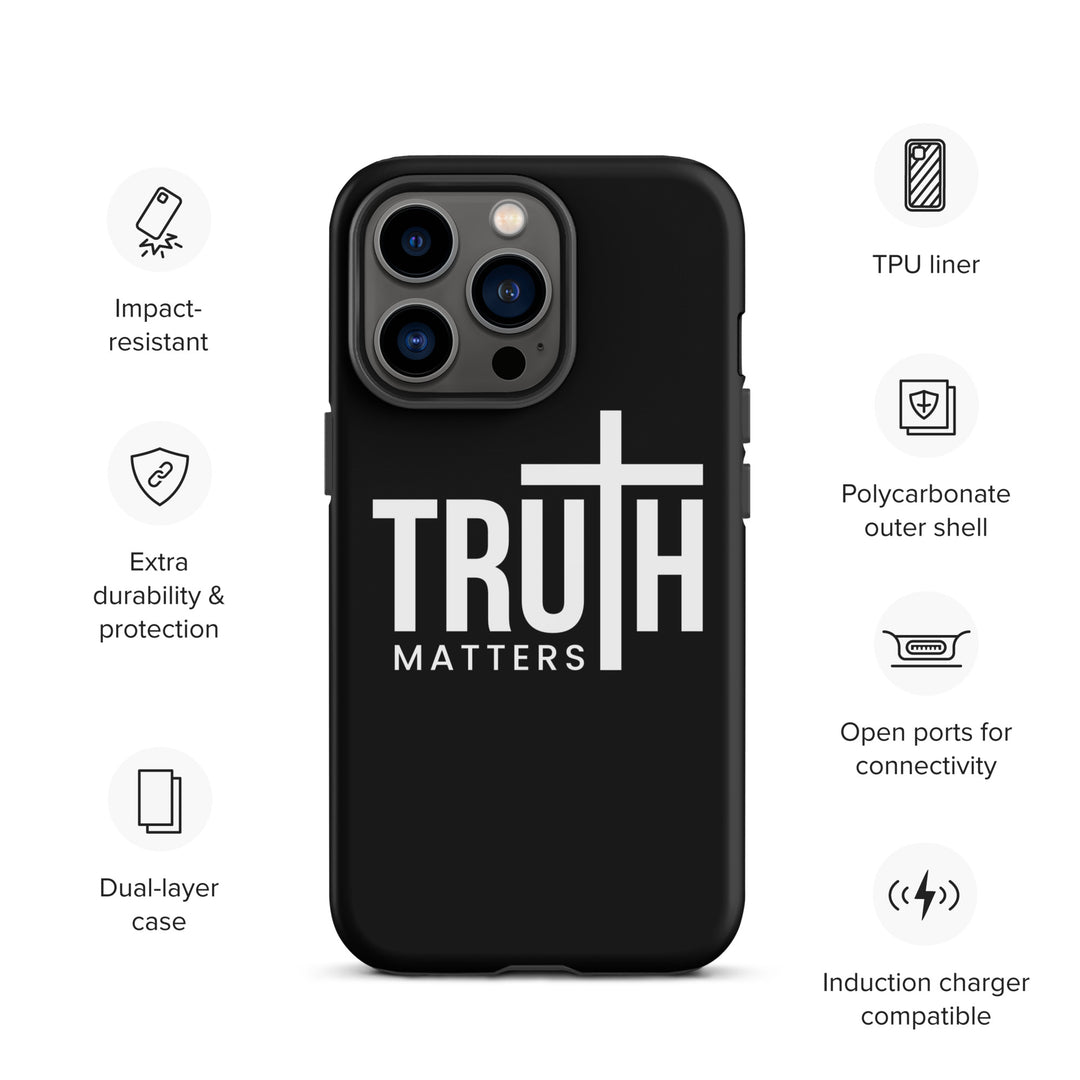 Christian Phone Case Truth Matters Black for iPhone® iPhone® Phone Cases   