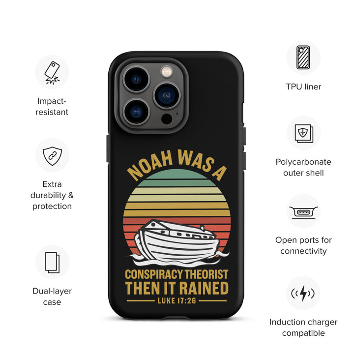 Christian Phone Case Noah Conspiracy Black for iPhone® iPhone® Phone Cases   