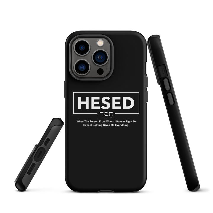 Christian Phone Case Hesed Everything Black for iPhone® iPhone® Phone Cases   