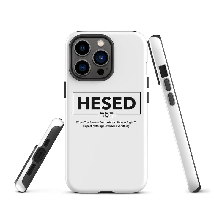 Christian Phone Case Hesed Everything White for iPhone® iPhone® Phone Cases   