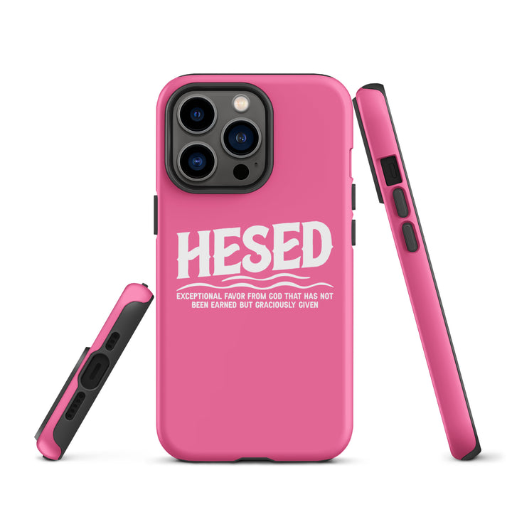 Christian Phone Case Hesed Exceptional Favor Pink for iPhone® iPhone® Phone Cases   