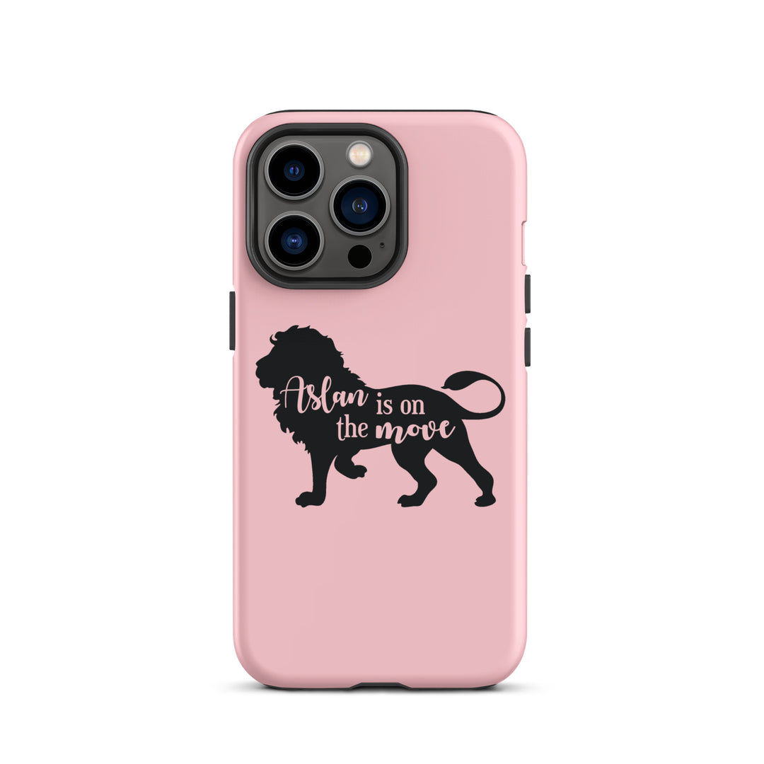 Christian Phone Case Aslan Is On Move Pink for iPhone® iPhone® Phone Cases Matte iPhone 13 Pro 