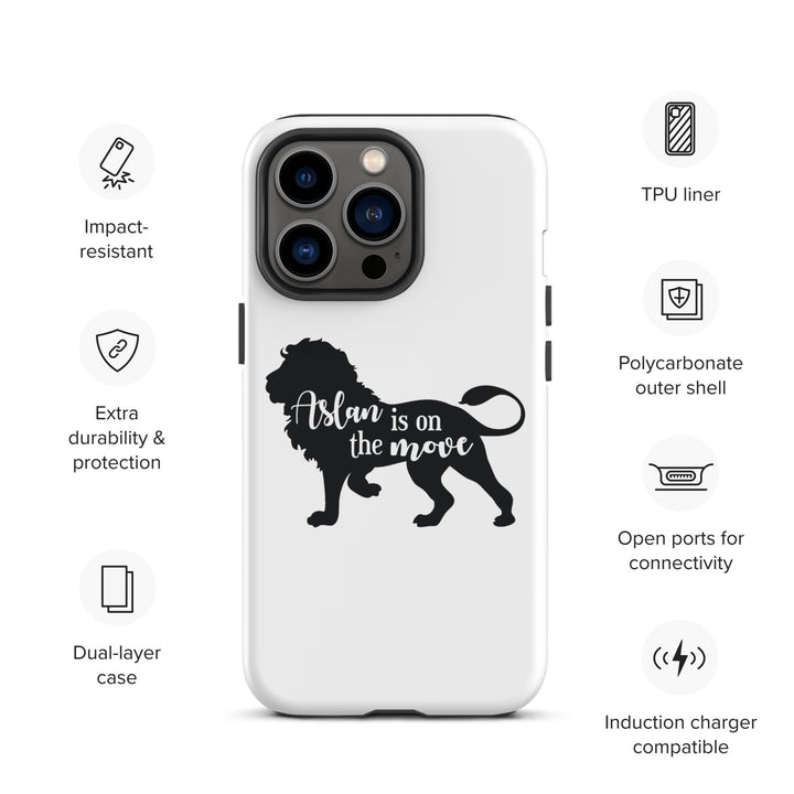 Christian Phone Case Aslan Is On The Move White for iPhone® iPhone® Phone Cases   