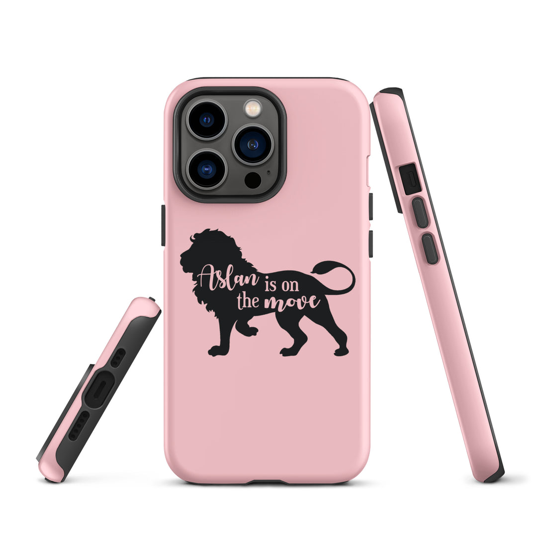 Christian Phone Case Aslan Is On Move Pink for iPhone® iPhone® Phone Cases   