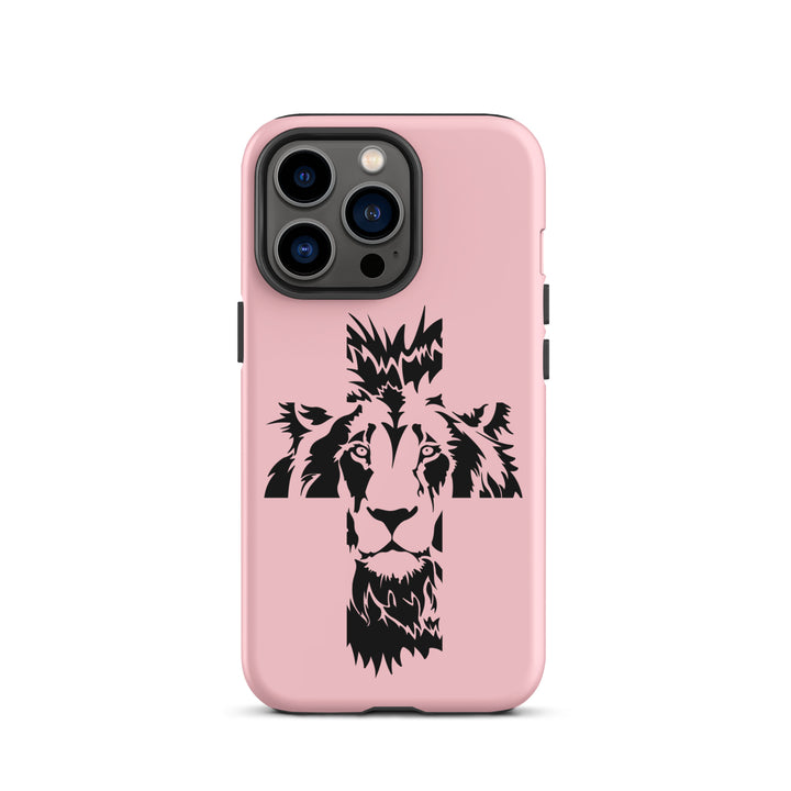 Christian Phone Case Aslan Cross Pink for iPhone® iPhone® Phone Cases Matte iPhone 13 Pro 