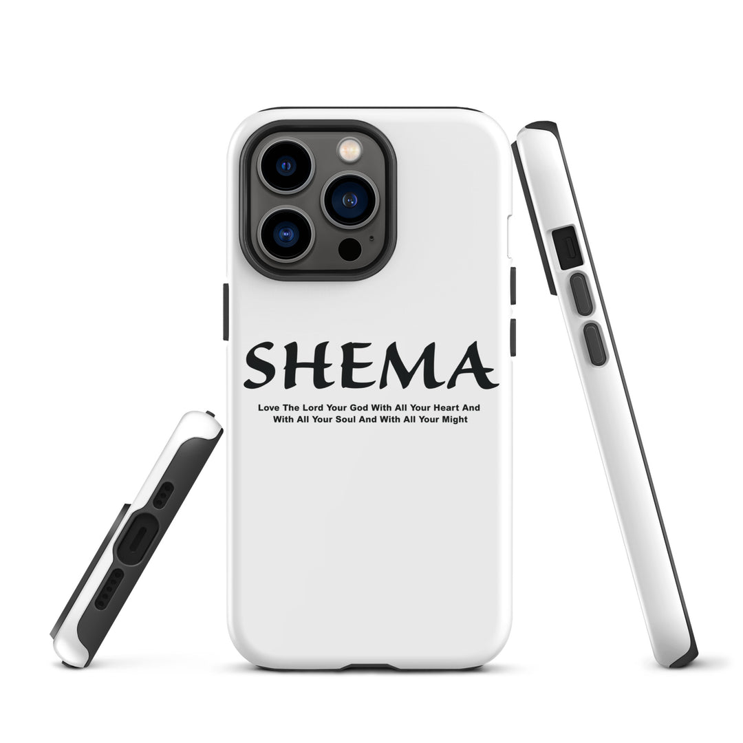 Christian Phone Case Shema Love The Lord White for iPhone® iPhone® Phone Cases   