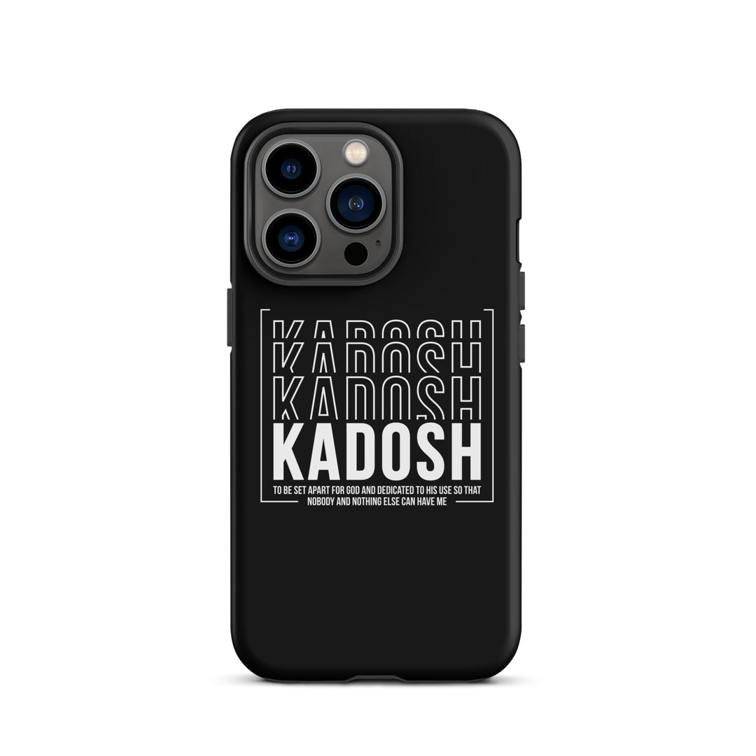 Christian Phone Case Kadosh Dedicated To His Use Black for iPhone® iPhone® Phone Cases Matte iPhone 13 Pro 