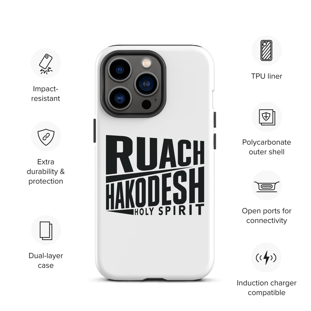 Christian Phone Case Ruach Hakodesh Holy Spirit White for iPhone® iPhone® Phone Cases   