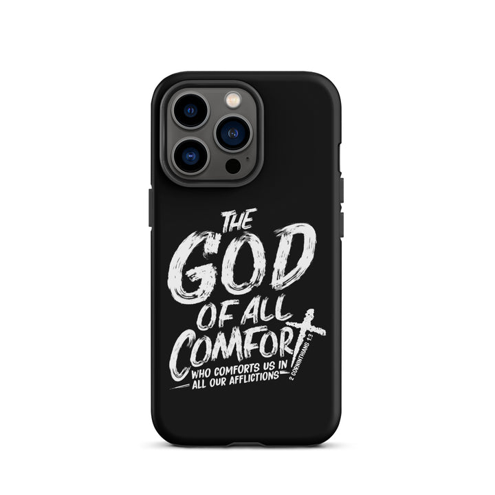 Christian Phone Case God of All Comfort Black for iPhone® iPhone® Phone Cases Matte iPhone 13 Pro 